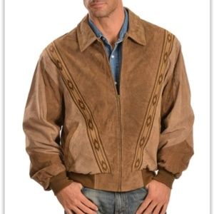 Scully Mens Two-Toned Boar Suede Rodeo Jacket
